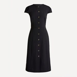 J. Crew Button-front cap-sleeve dress